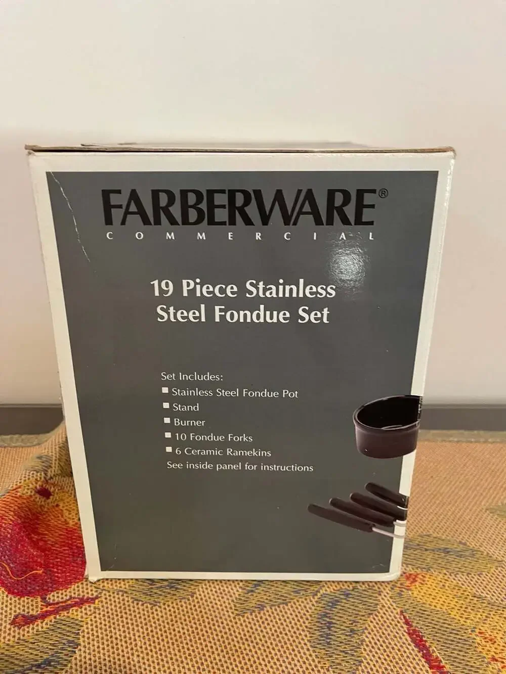 Farberware Commercial 19-Piece Stainless Steel Fondue Set